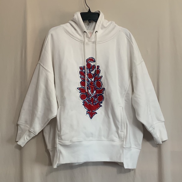 Free People Sprint To The Finish Chenille Logo Hoodie - Picture 6 of 9